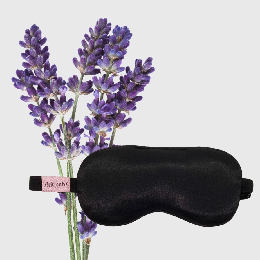 Slaap Kitsch Het Lavender Weighted Satin Eye Mask