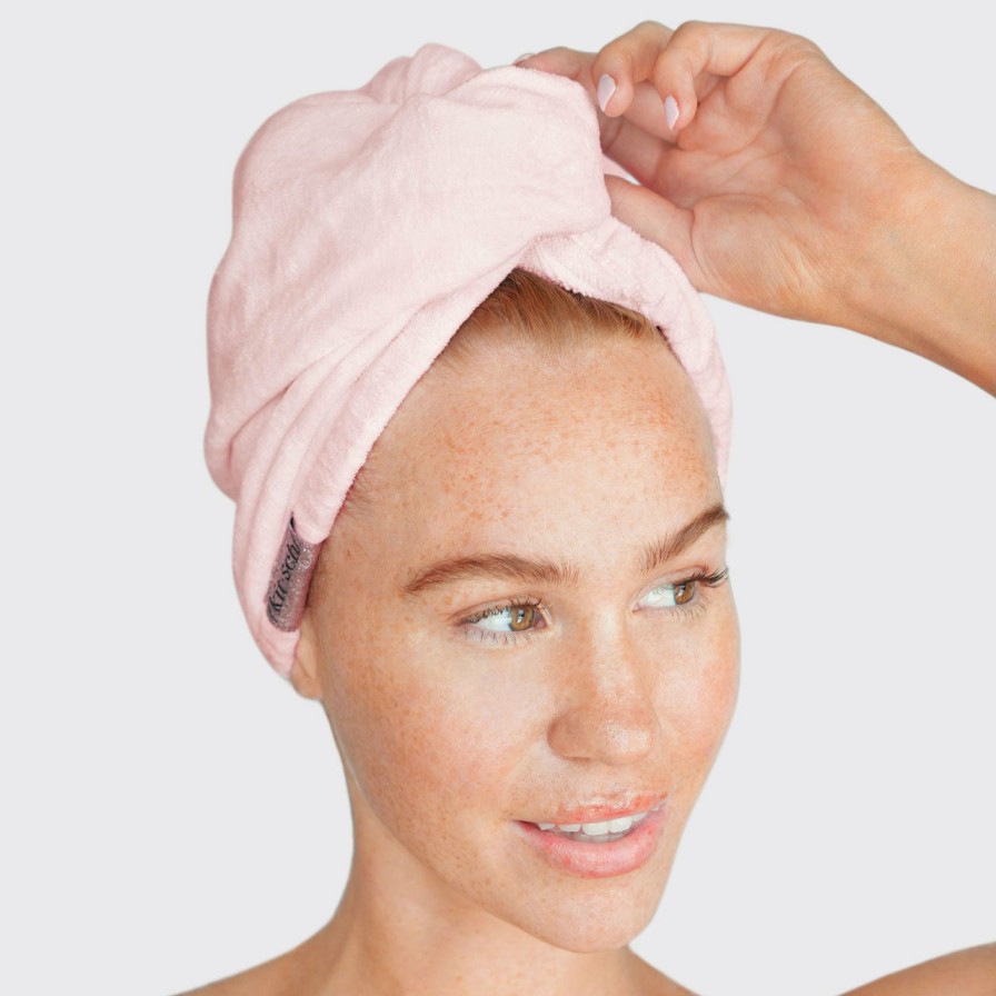 Reinigen Kitsch Microfiber Haarhanddoek - Blush