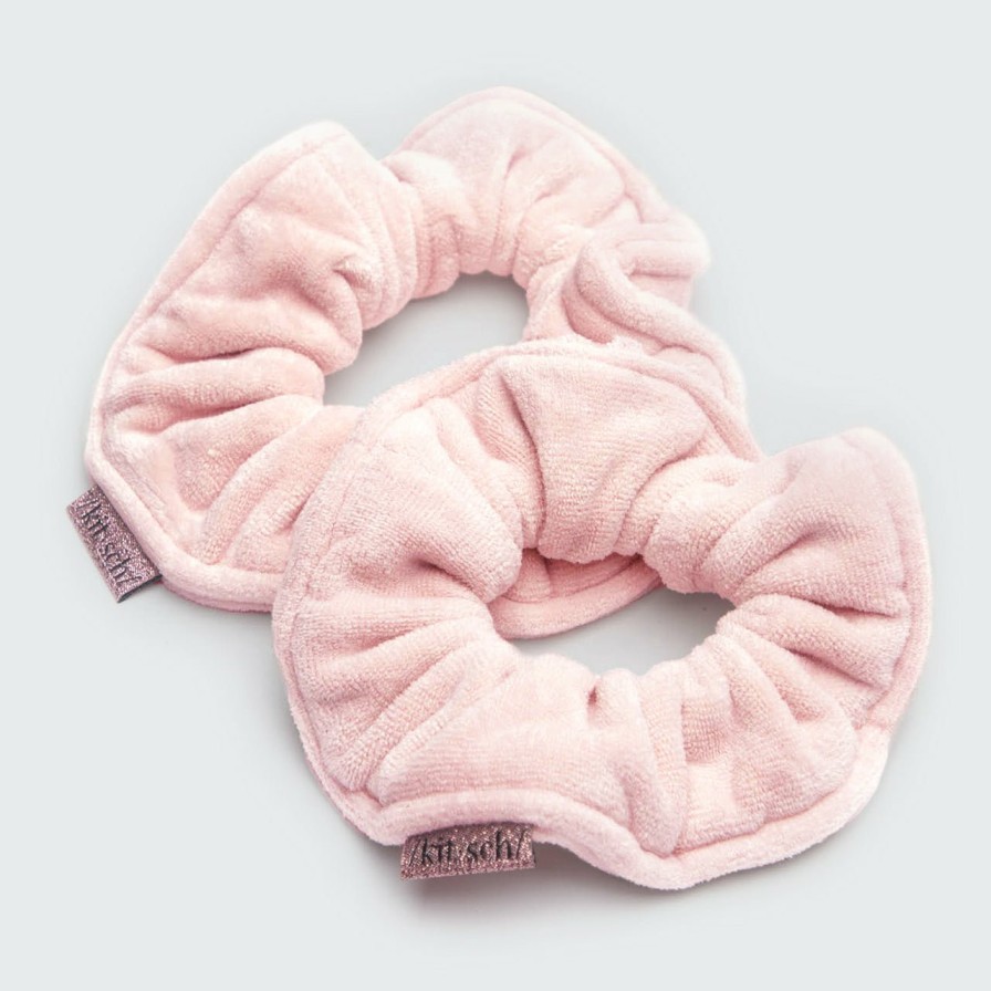 Accessoires Kitsch Gepatenteerde Microfiber Handdoek Scrunchies - Blush